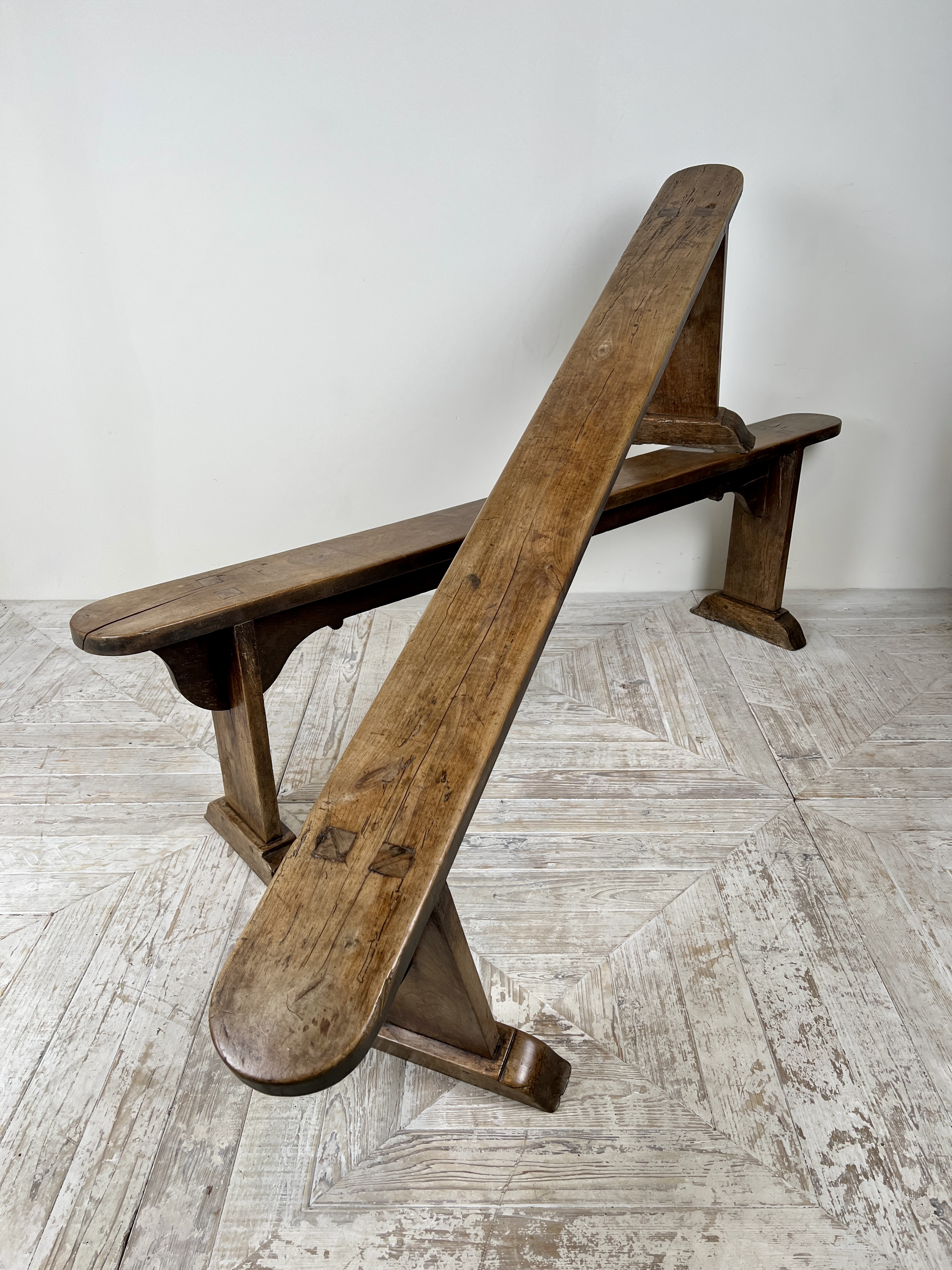 Pair Of C19th French Fruitwood Benches - Image 4