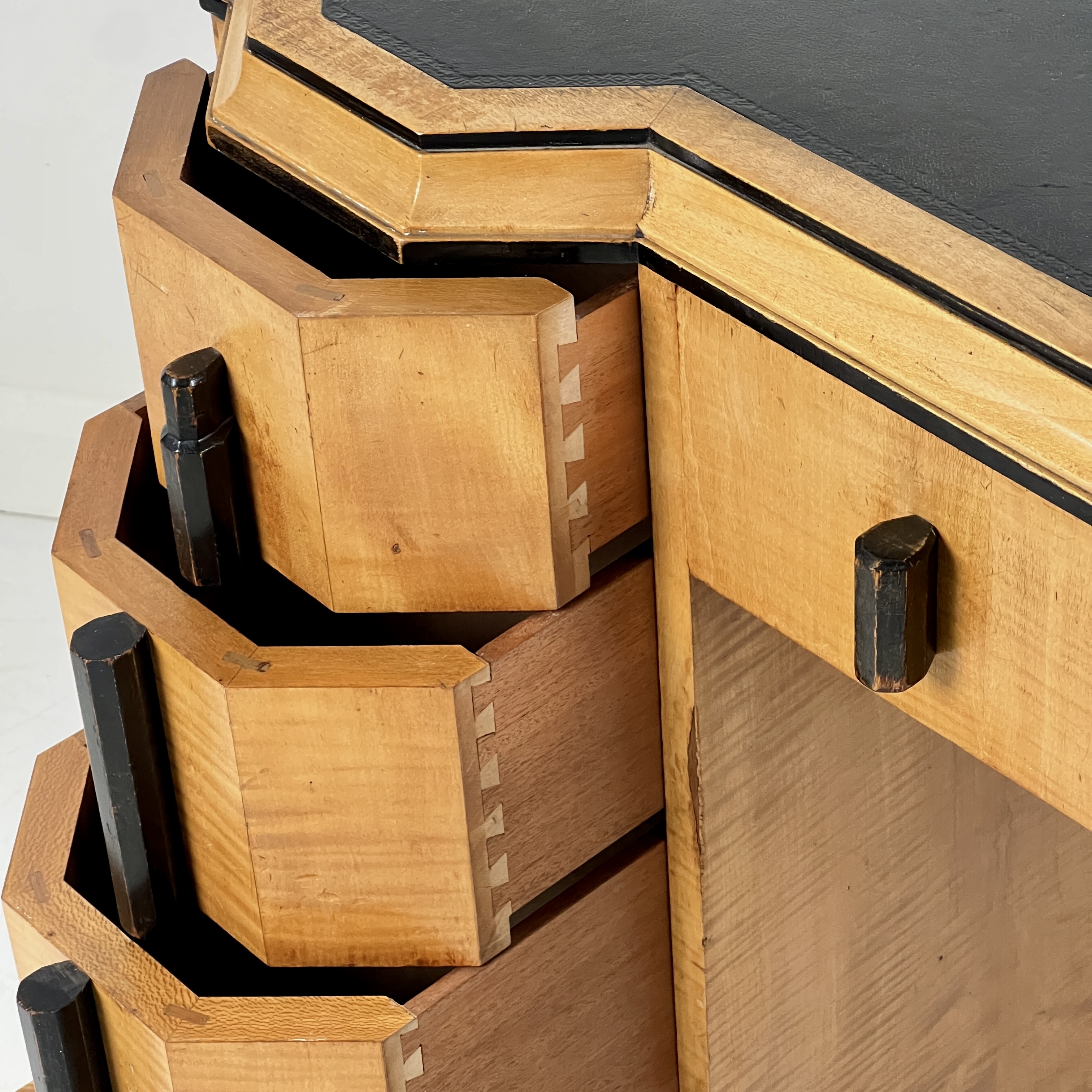 Art Deco Desk Attributed To Heal’S, London – Satin Birchwood - Image 8