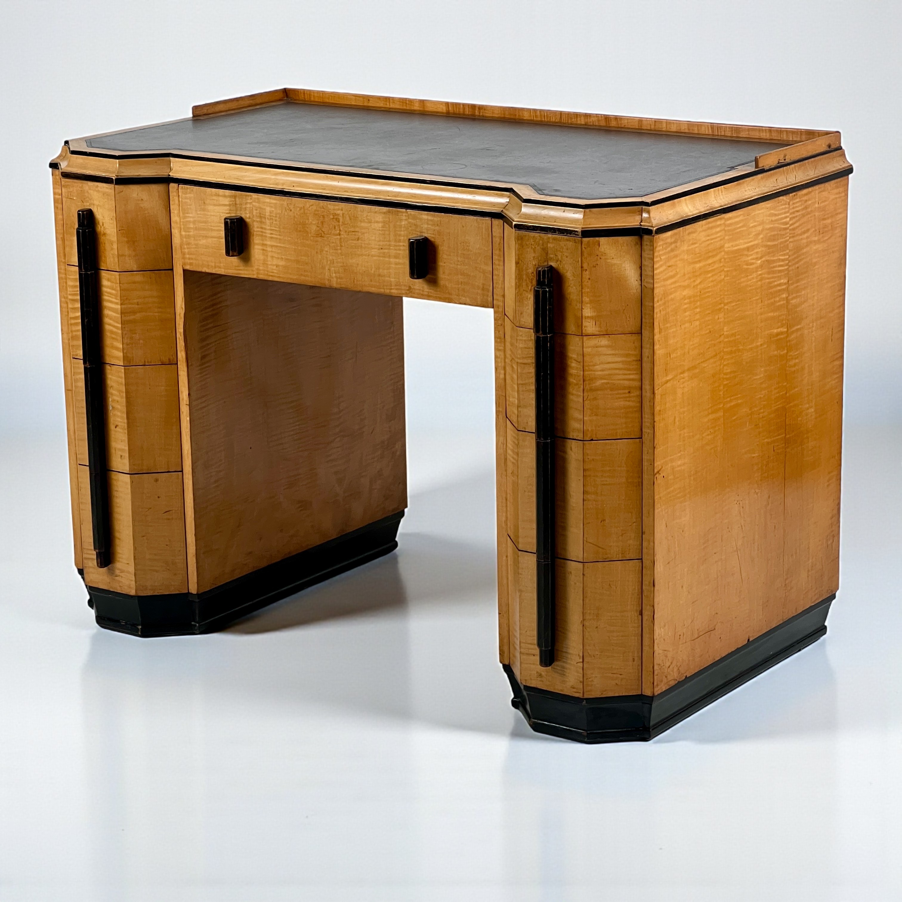 Art Deco Desk Attributed To Heal’S, London – Satin Birchwood