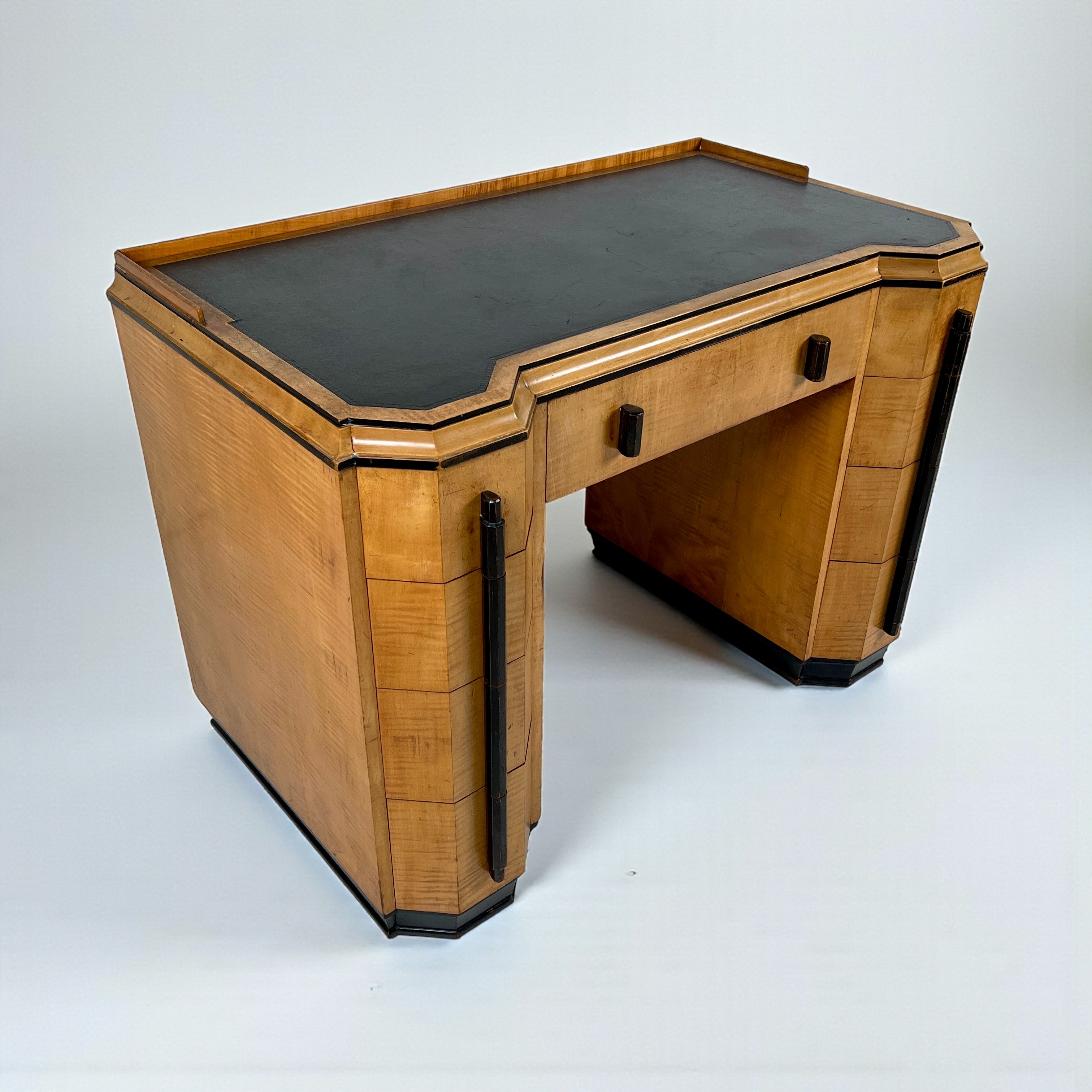 Art Deco Desk Attributed To Heal’S, London – Satin Birchwood - Image 6