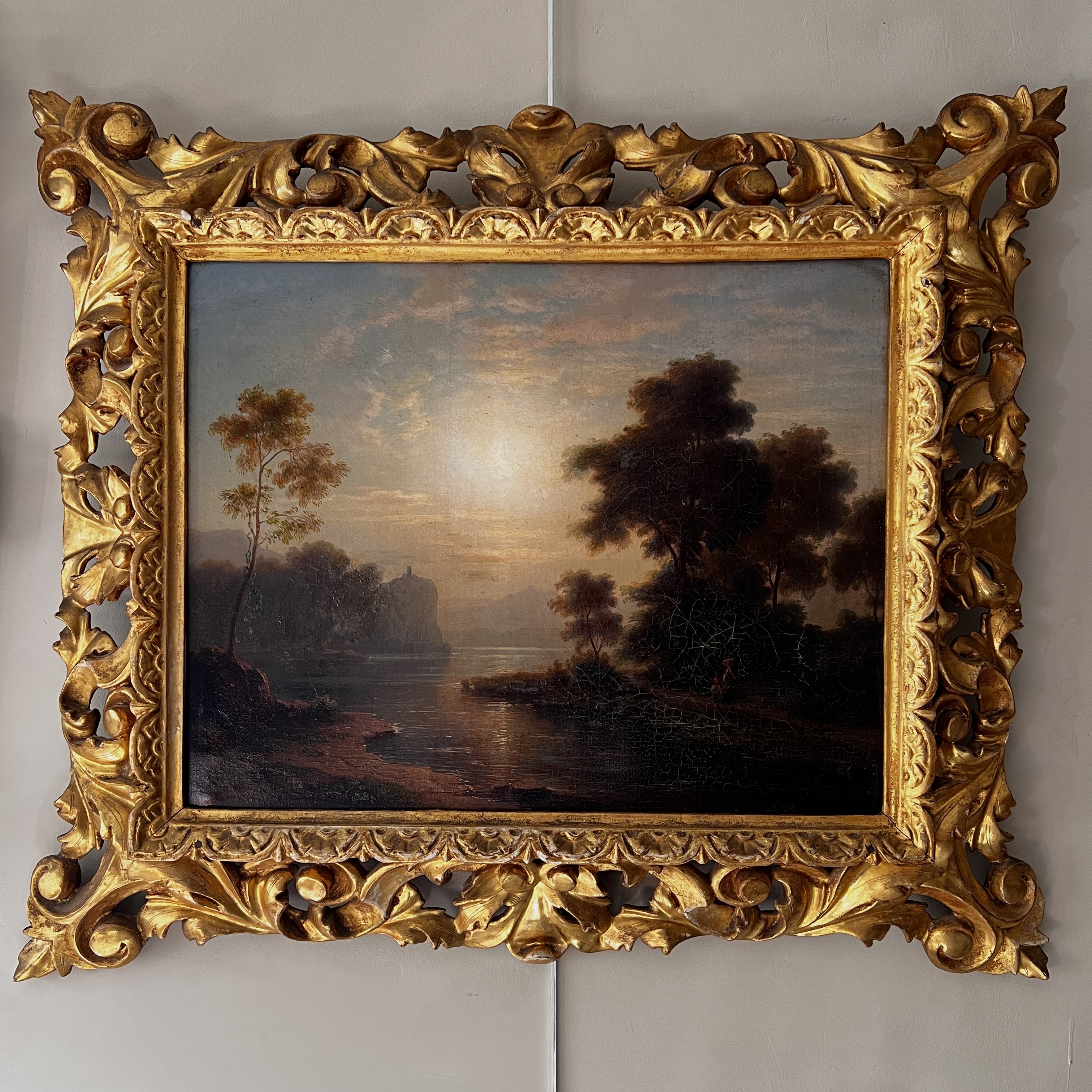Riverscape Oil On Canvas, In The Manner Of Carl Johan Fahlcrantz (1774 - 1861) - Image 2