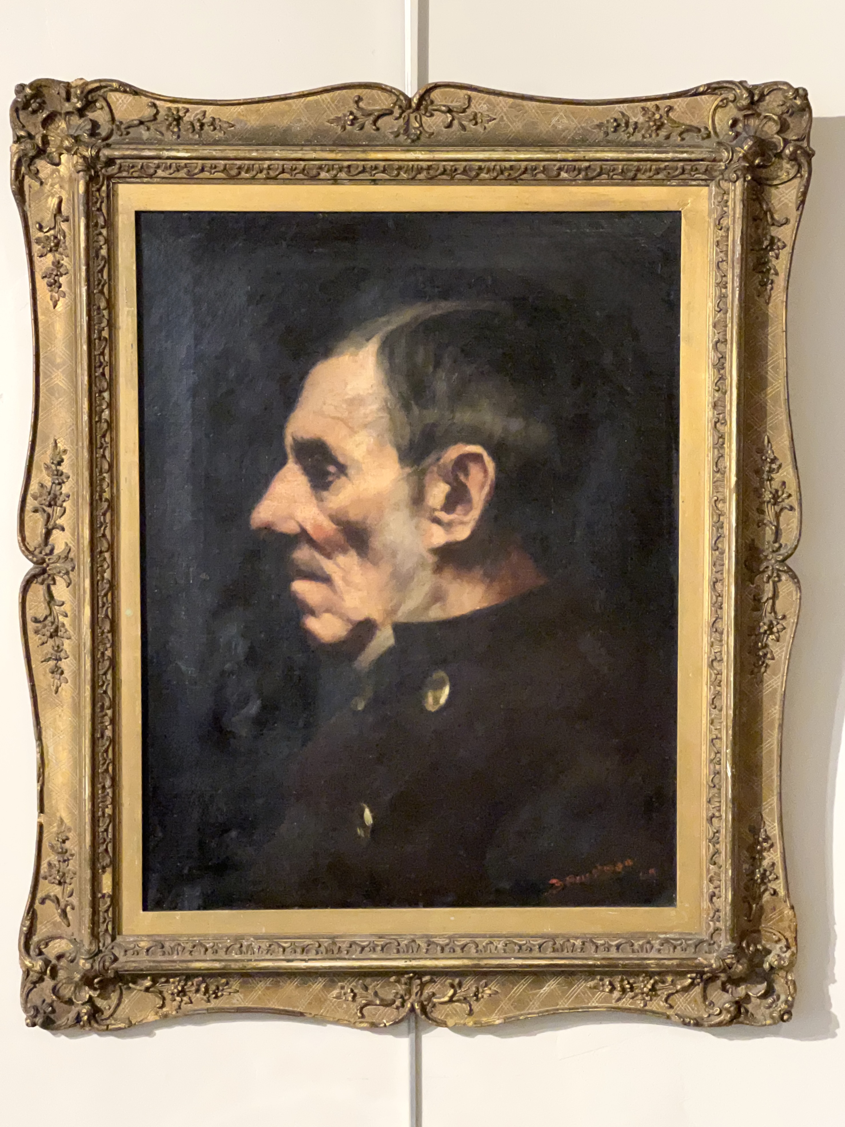 Oil On Canvas Portrait By Bertram Priestman RA, Exhibited Royal Academy 1890 - Image 5