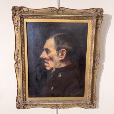 Oil On Canvas Portrait By Bertram Priestman RA, Exhibited Royal Academy 1890