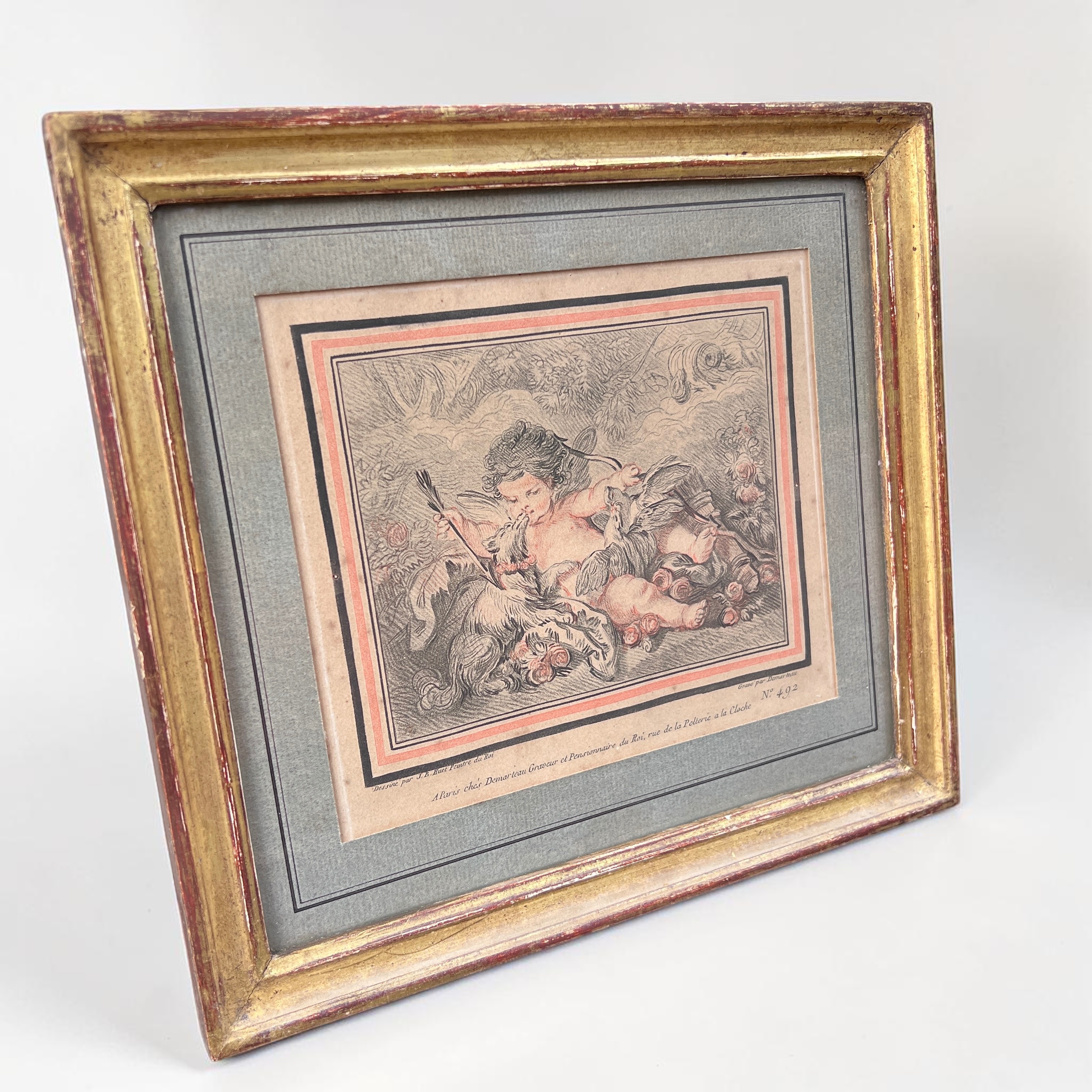 Pair of 18th‑Century French Engravings after Huet, engraved by Demarteau - Image 5