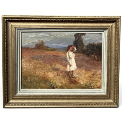 Impressionist oil on canvas by Umberto (Humberto) Volpato (Italian, late 19th–early 20th century)