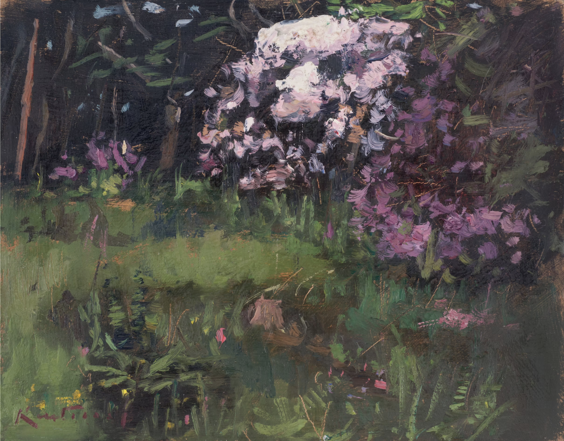 Secret Garden – Oil on Board by Karl Terry