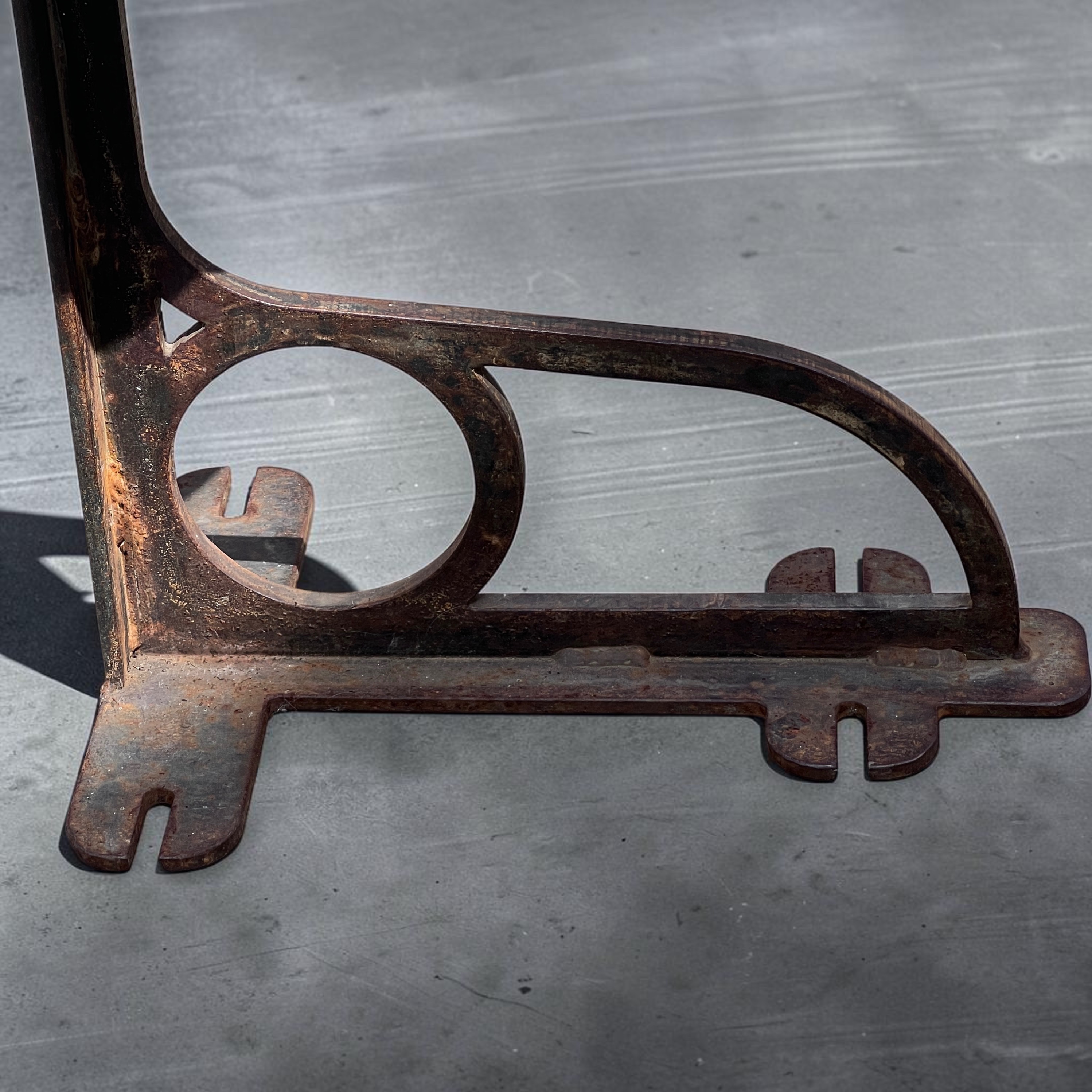 Set of Four Industrial Machinist Stools, Cast Iron & Pitch Pine, c.1900 - Image 5