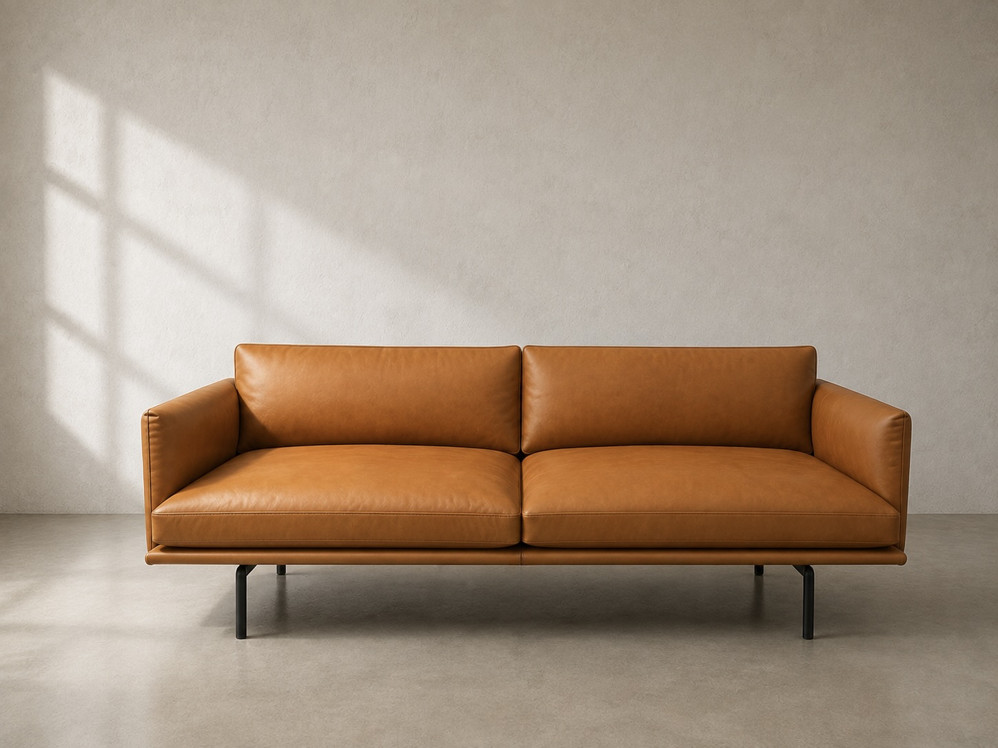Muuto Outline Two-Seater Sofa in Cognac Refine Leather by Anderssen & Voll - Image 2