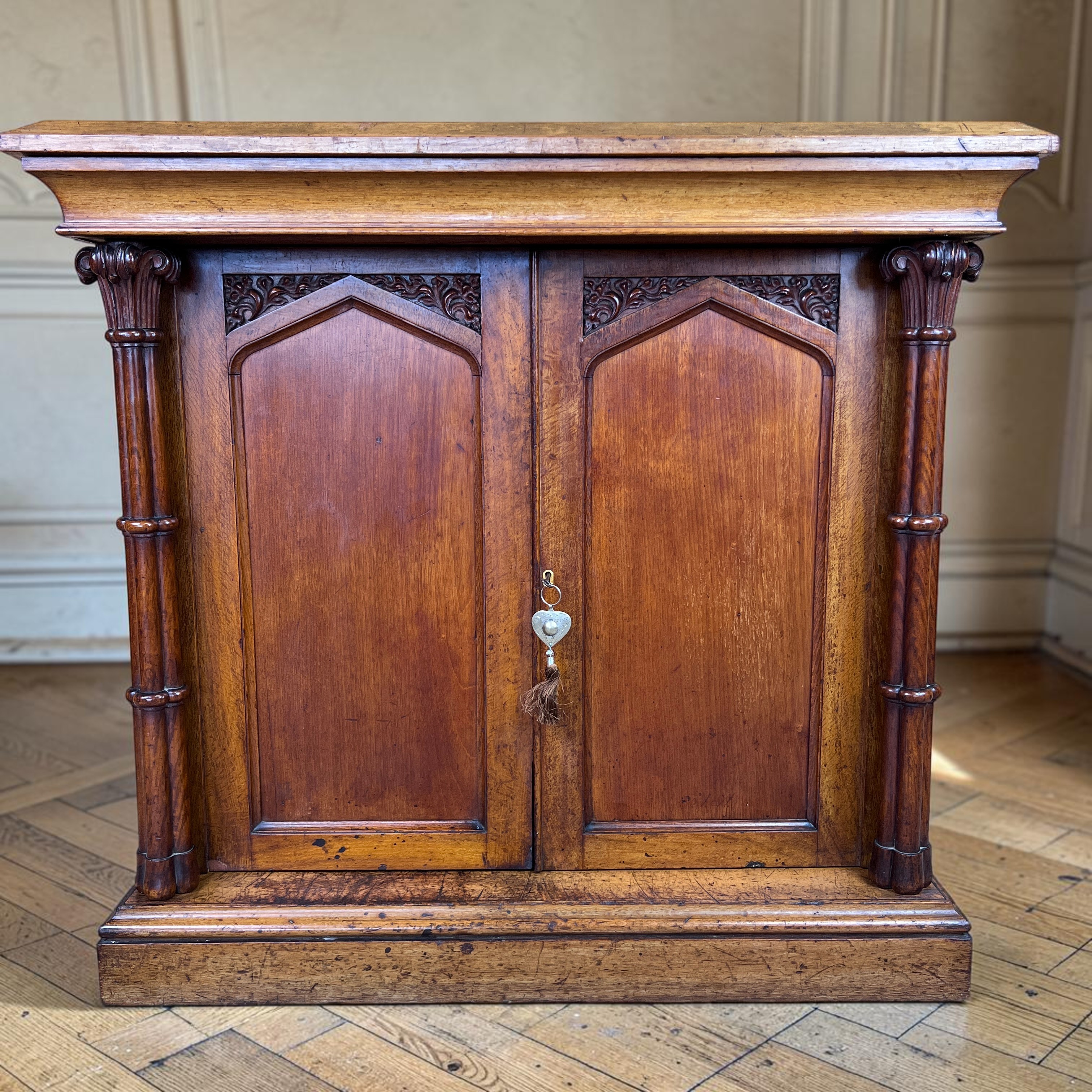 William IV Oak Gothic Revival Side Cabinet, C.1830 - Image 2