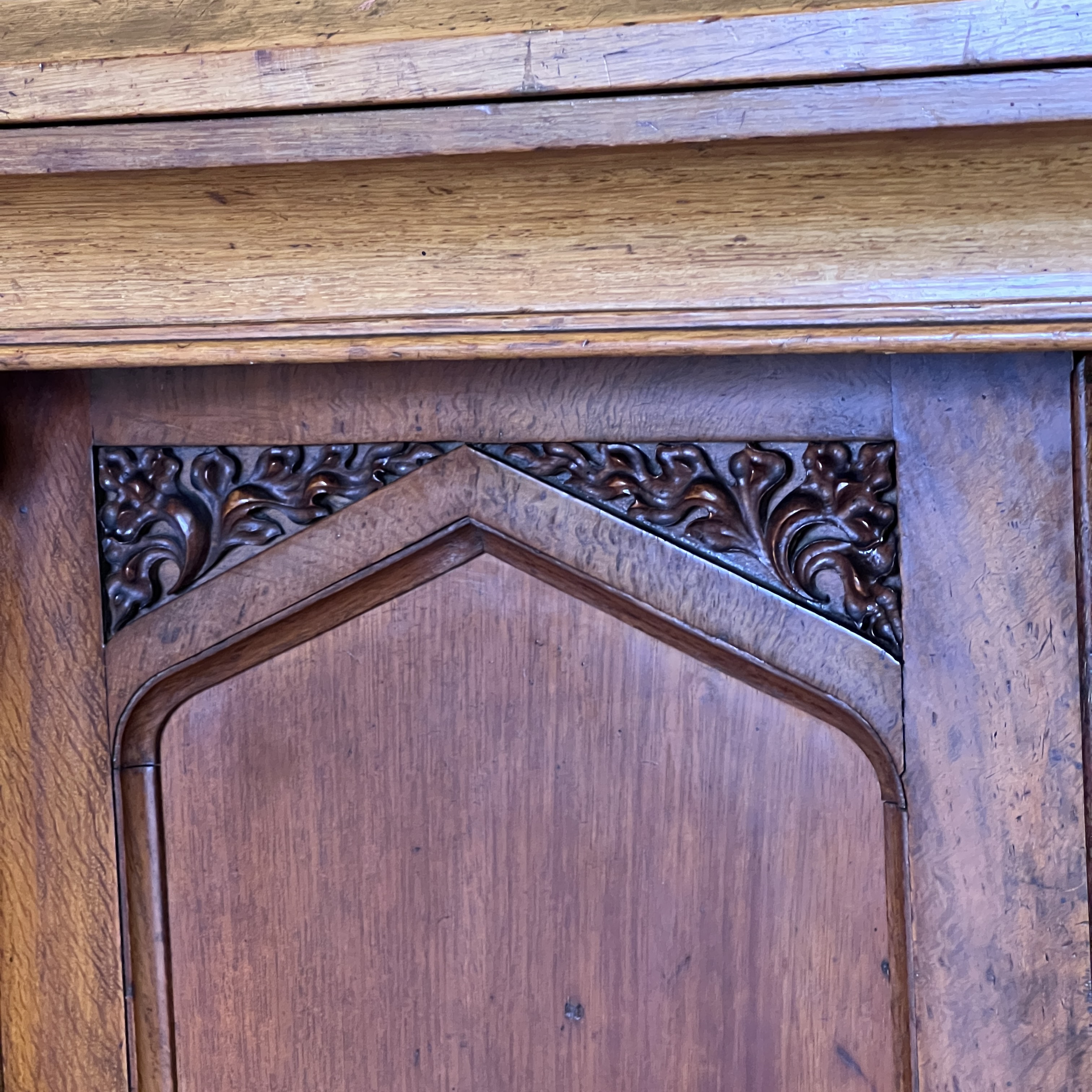 William IV Oak Gothic Revival Side Cabinet, C.1830 - Image 9