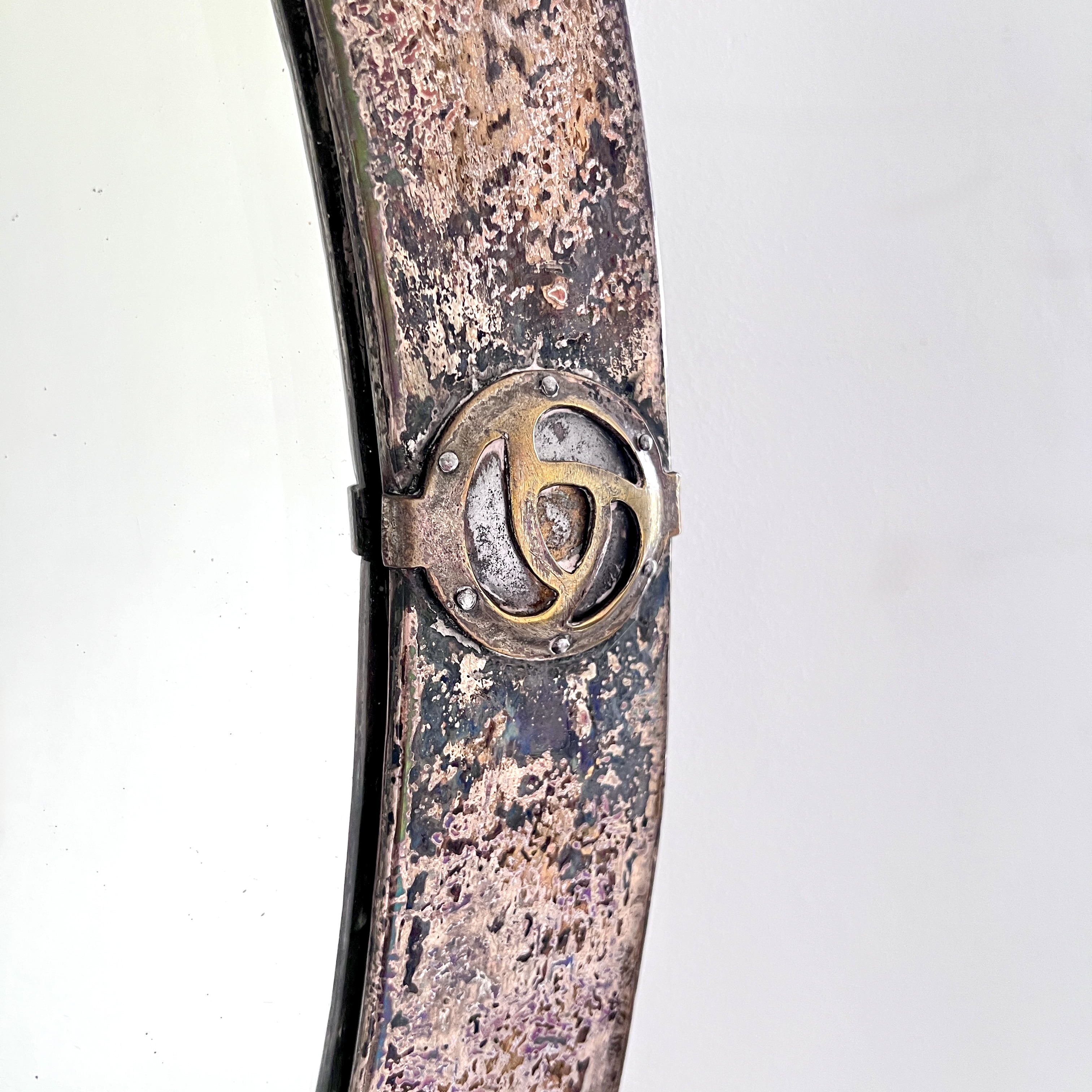 Liberty & Co Arts & Crafts Copper & Brass Oval Mirror, Circa 1900 - Image 7
