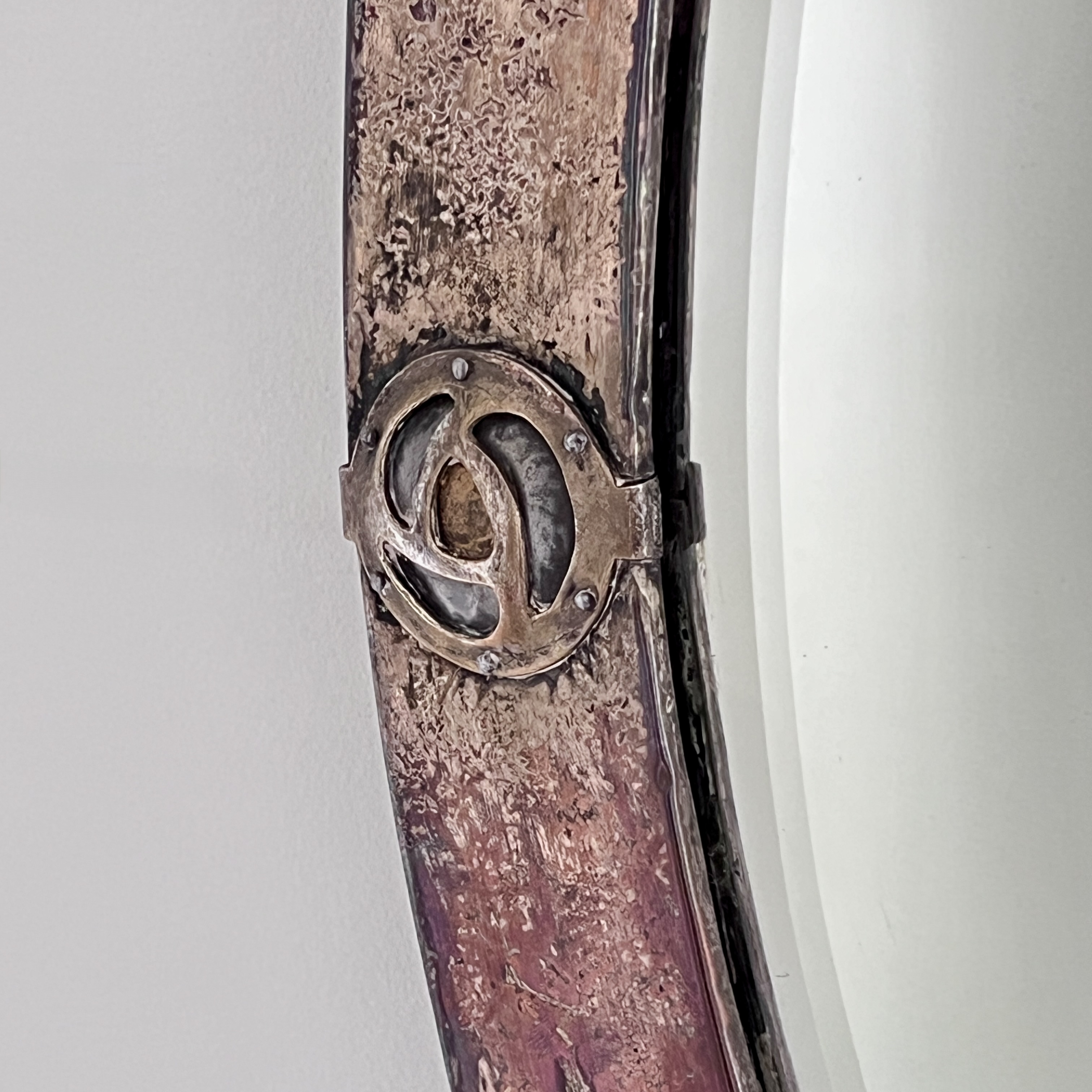 Liberty & Co Arts & Crafts Copper & Brass Oval Mirror, Circa 1900 - Image 8