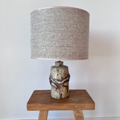 A 1960s/70s Brutalist Studio Pottery Table Lamp by Colin Kellam